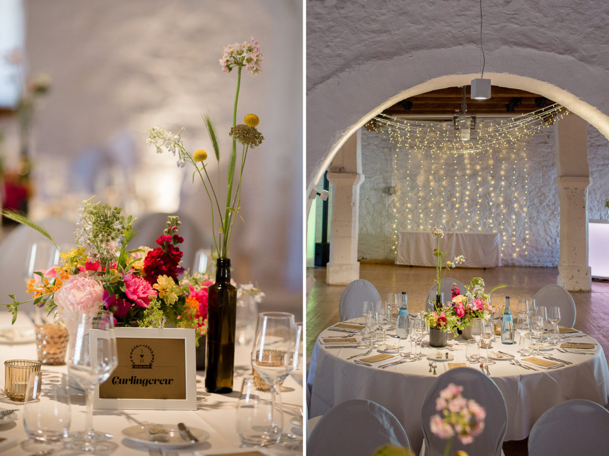 wedding decoration in schloss ehrenfels