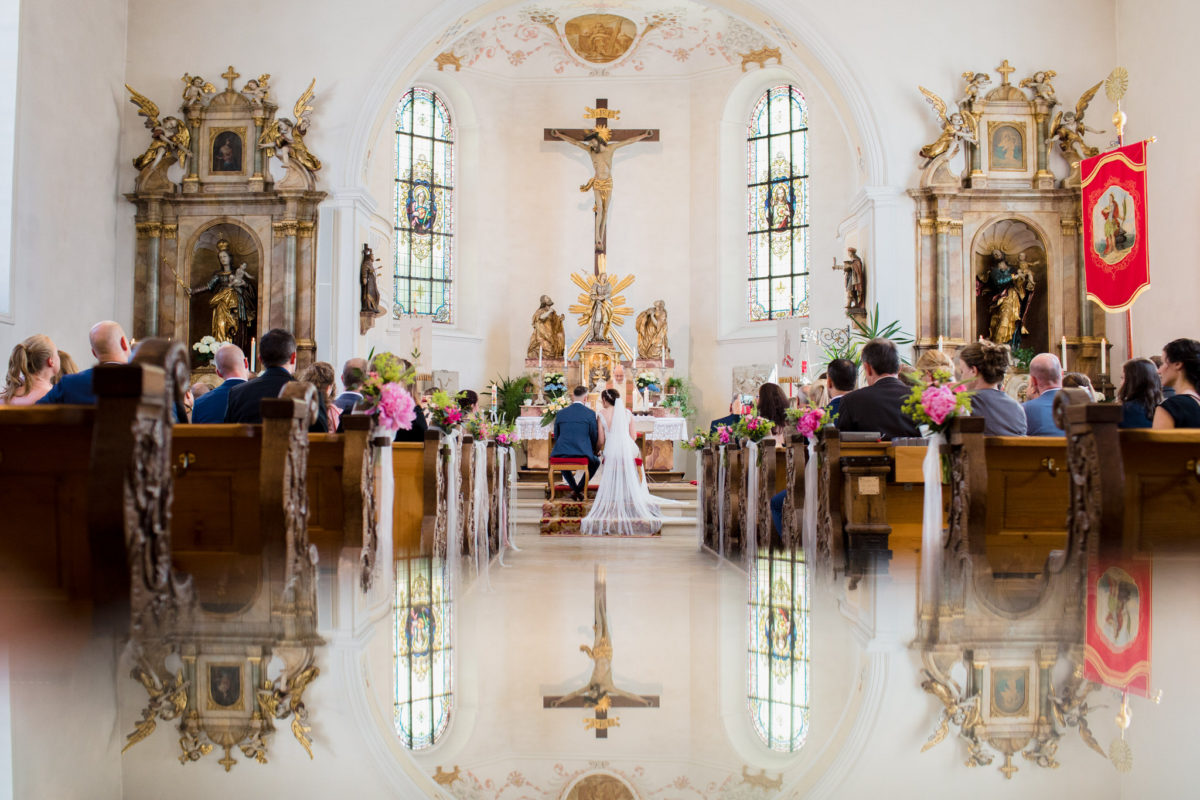 church wedding creative photo