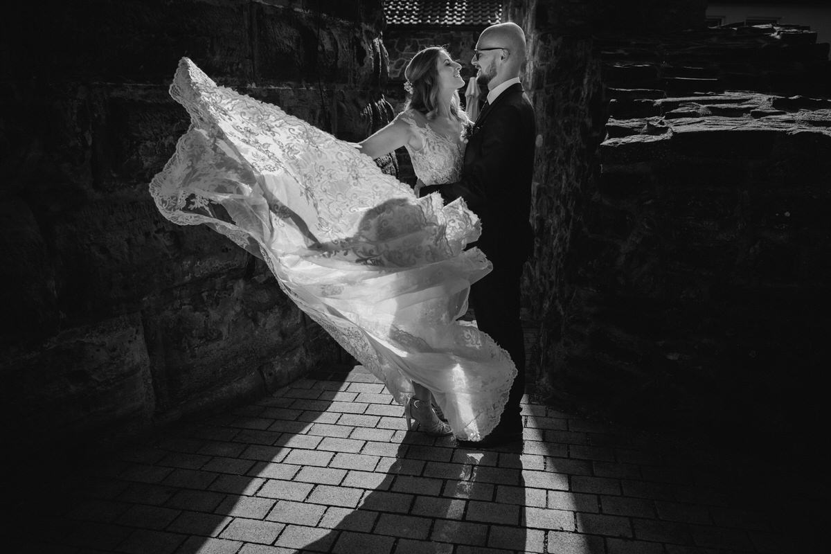 foto de casamento por do sol